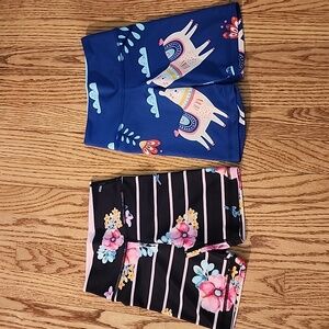 Excellent Condition Kids Bike/Cartwheel Shorts (2), Girls 6/7